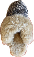 Hausschuhe Lammfell für Damen braun offen