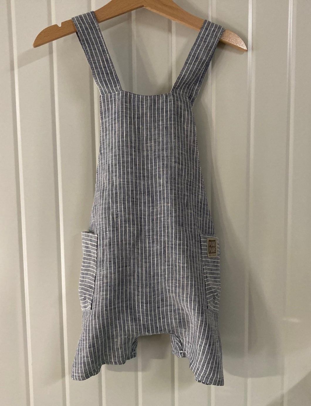 Linen dungarees